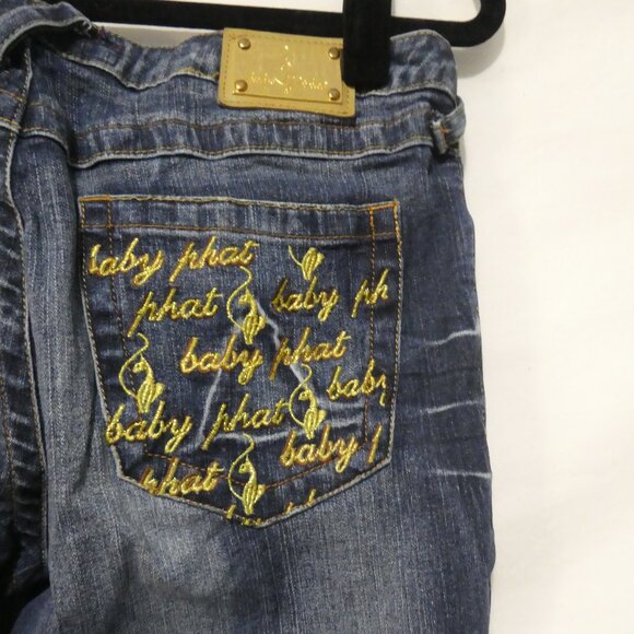 BABY PHAT | size 9 | Classic Blue Straight Leg Jeans - Picture 12 of 16